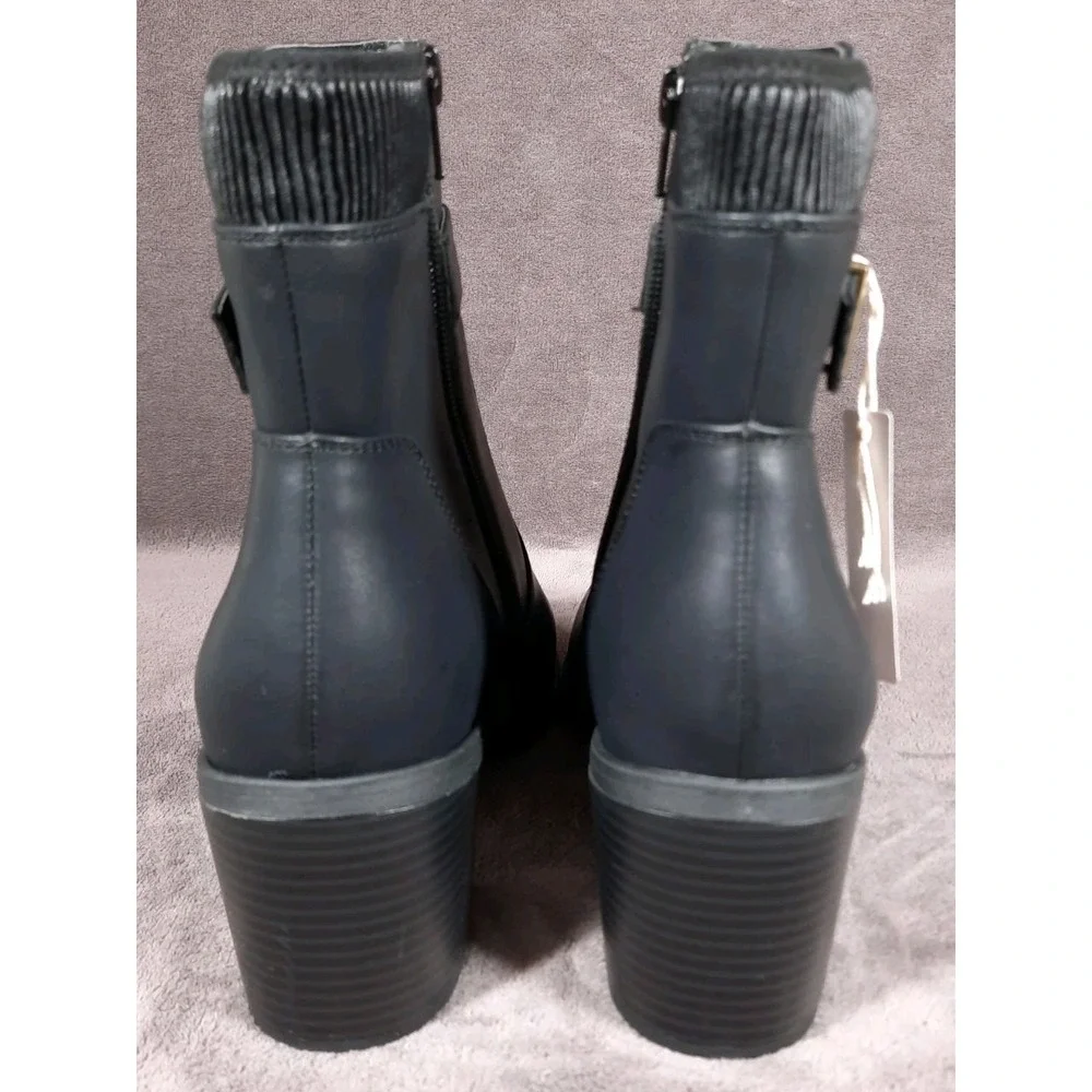 White Mountain Women's Black Dessert‎ Zipper Bootie Size 11M